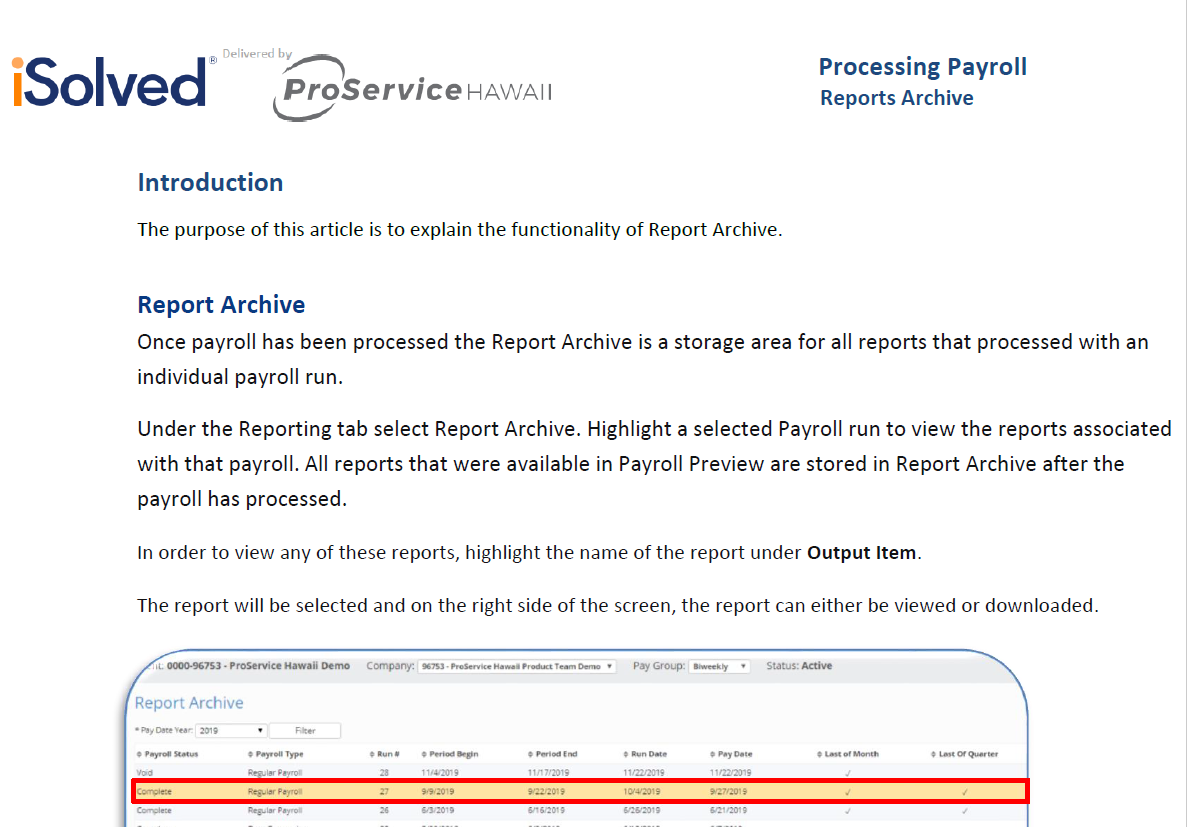 How to Run Reports